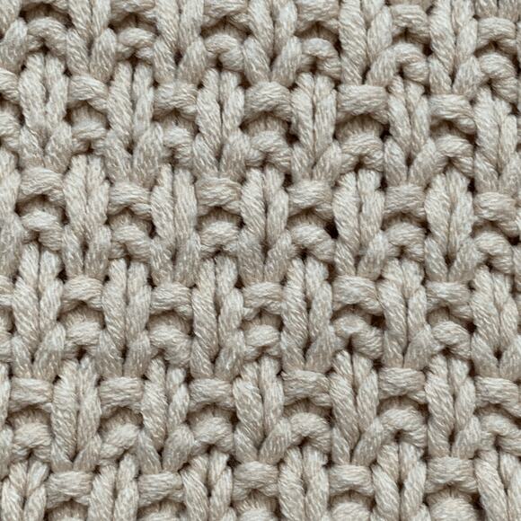 Bebe Beige Chunky Knit Longline Cardigan Sweater Shawl Collar Toggle Closure - Picture 10 of 11